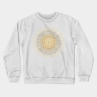 Mandala Golden Circles Crewneck Sweatshirt